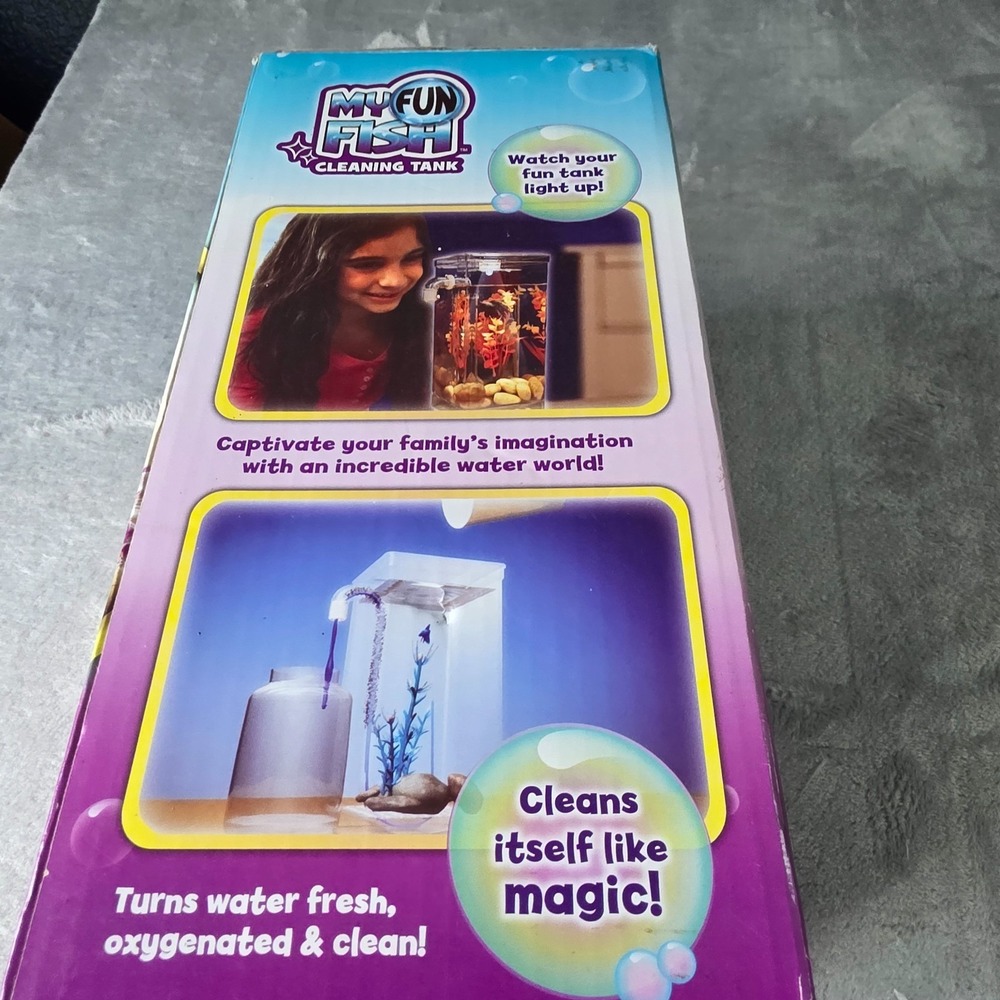 As Seen On TV My Fun Fish Tank - Brand New In Box - Kids Self-Cleaning Aquarium - Picture 3 of 4